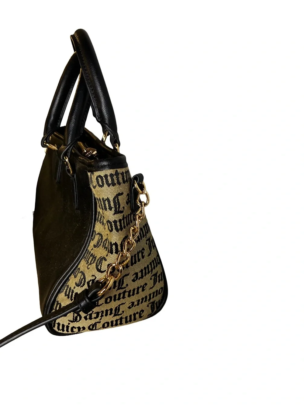 Juicy Couture Gothic Monogram Y2K Satchel Crossbody Bag